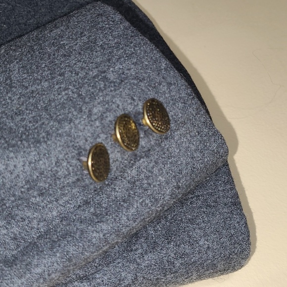 Flynn O'Hara Gray Wool Blazer, St. Anthony's Emblem, 18R - Picture 6 of 10